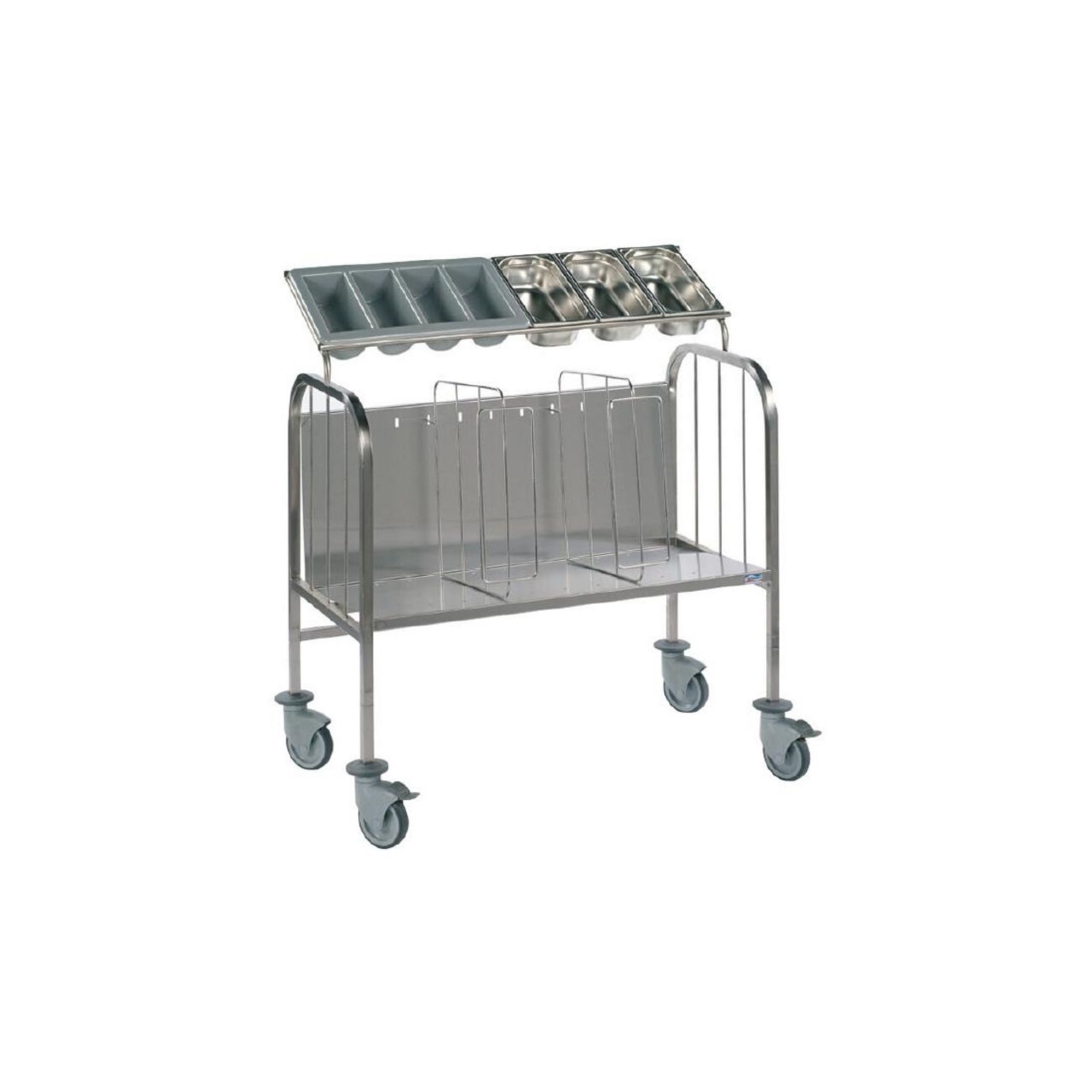 Picture of Matfer Bourgeat Two Divider Plate and Cutlery Trolley - DX385