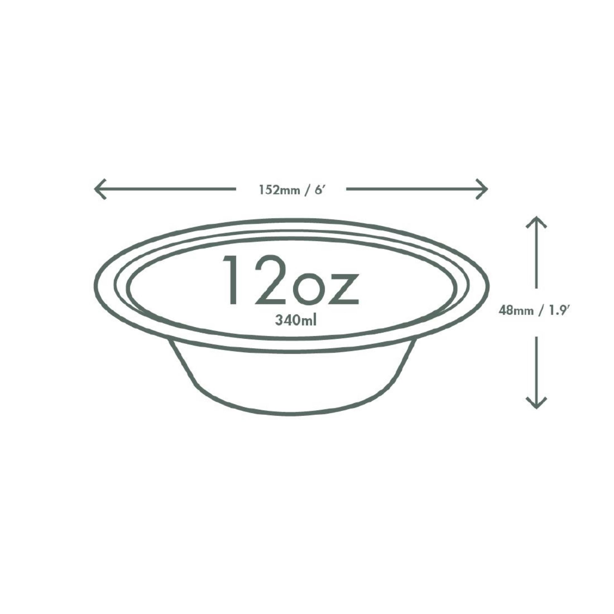 Picture of Vegware Compostable Nourish Moulded Fibre Bowl Natural 12oz/340ml (500 pack)