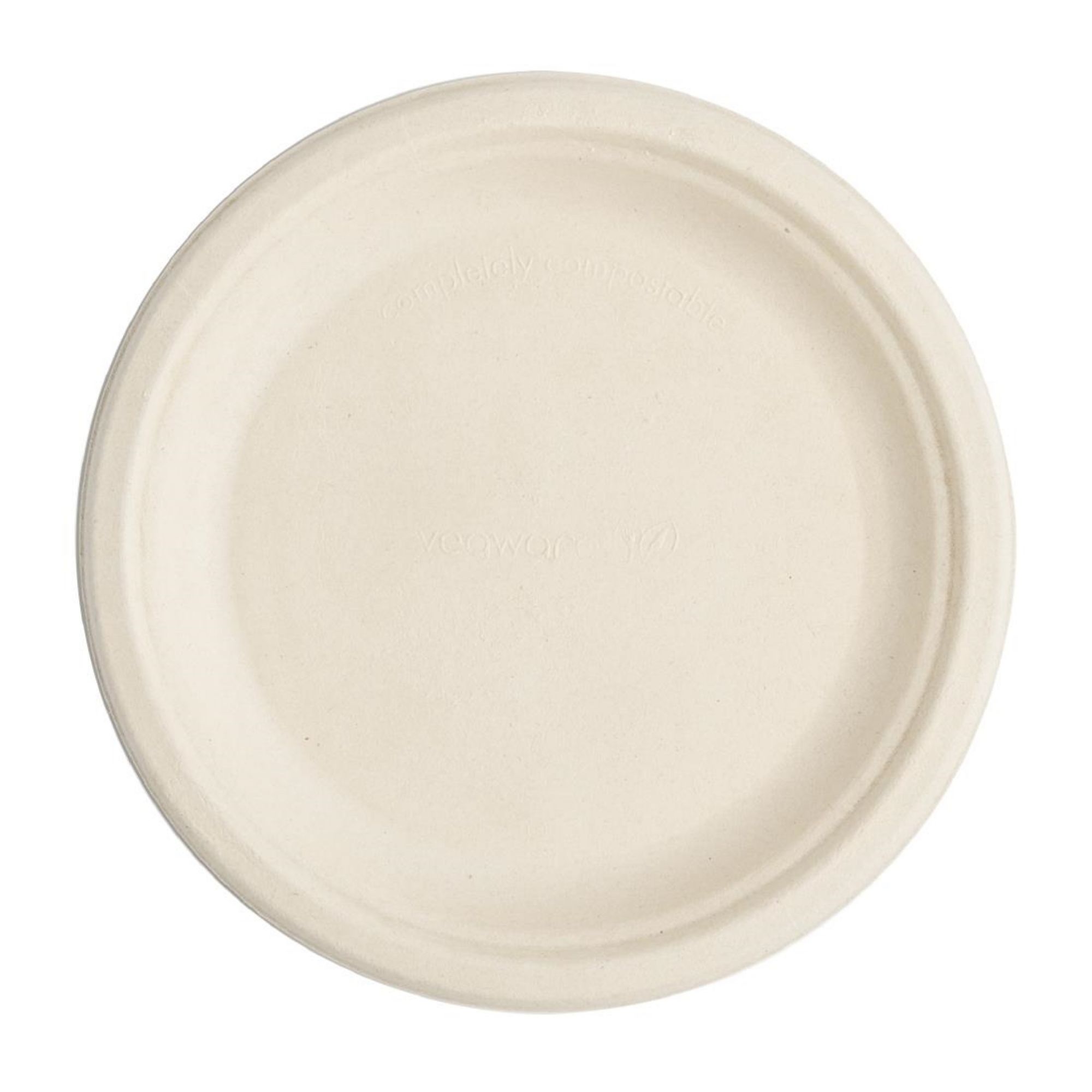 Picture of Vegware Compostable Nourish Moulded Fibre Plate Natural 7"/178mm (500 pack) - DX582