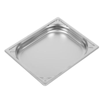 Picture of Vogue Heavy Duty Stainless Steel 1/2 Gastronorm Tray 40mm