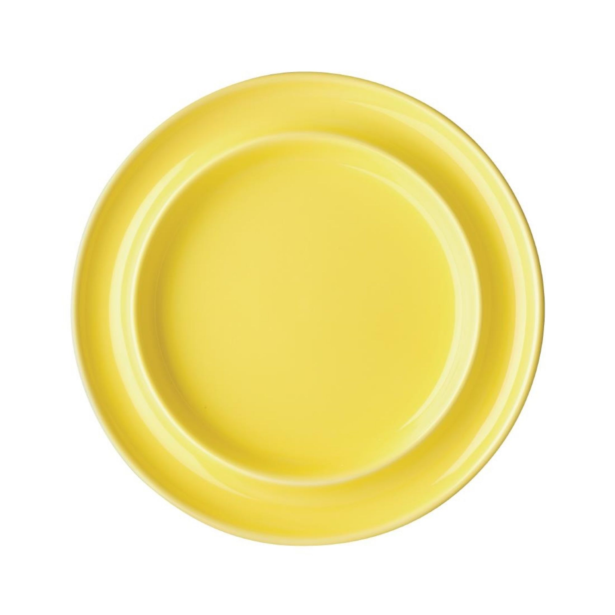 Picture of Olympia Heritage Raised Rim Plates Yellow 203mm (4 pack) - DW146