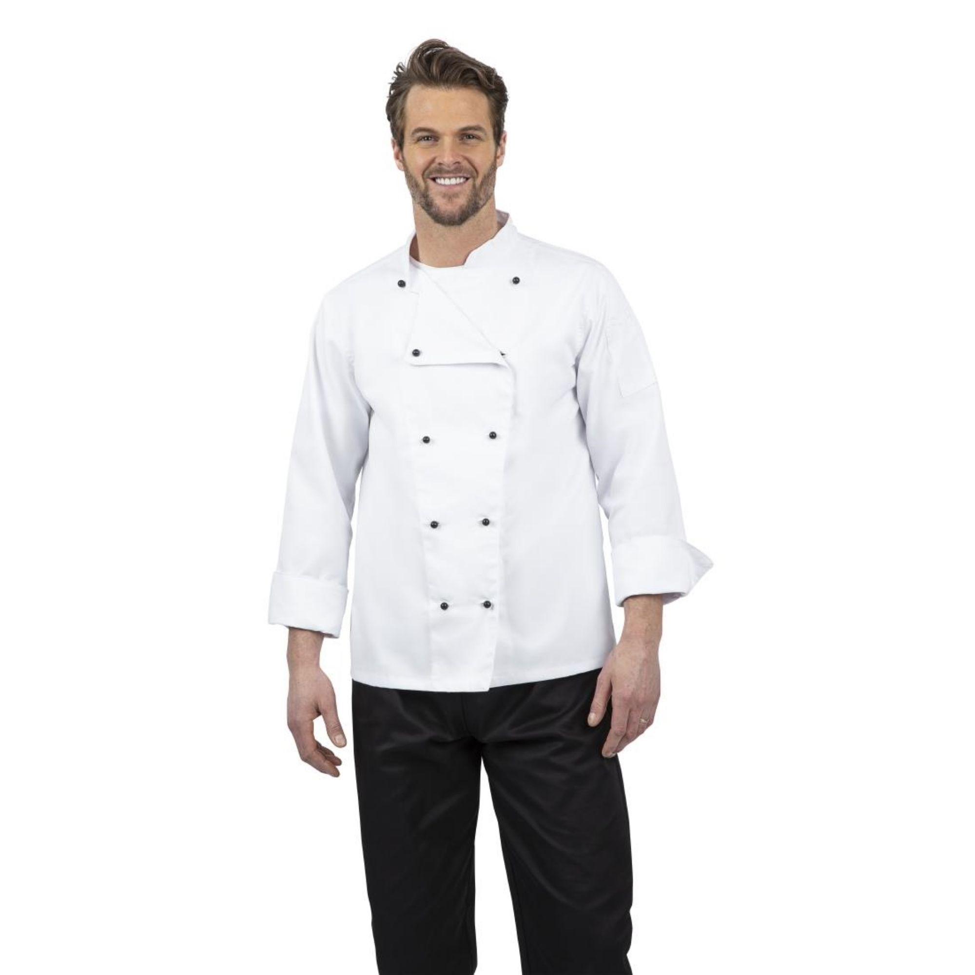 Picture of Whites Chicago Unisex Chef Jacket Long Sleeve White XS - DL710-XS