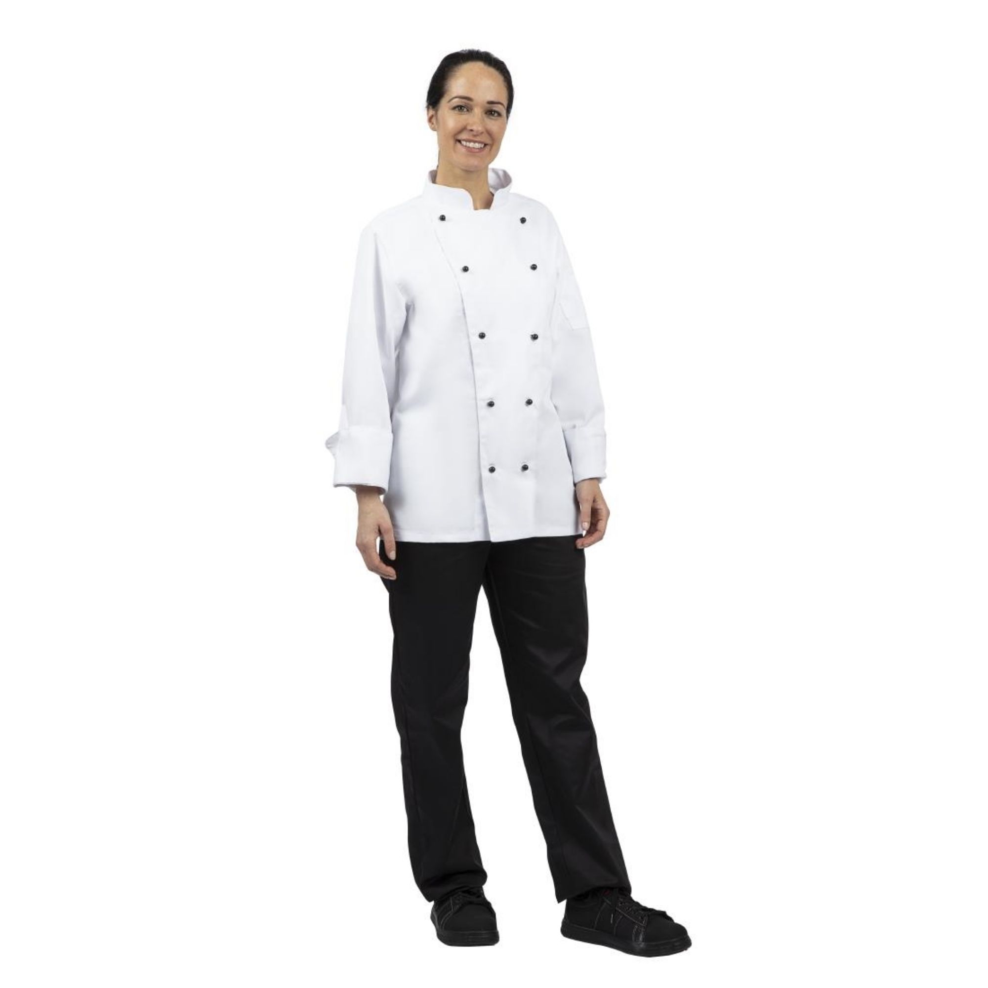 Picture of Whites Chicago Unisex Chef Jacket Long Sleeve White XS