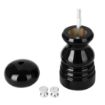 Picture of Olympia Salt Or Pepper Grinder Black Hevea Wood 125mm - DN651