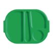 Picture of Olympia Kristallon Small Polypropylene Compartment Food Trays Green 321mm - DL128