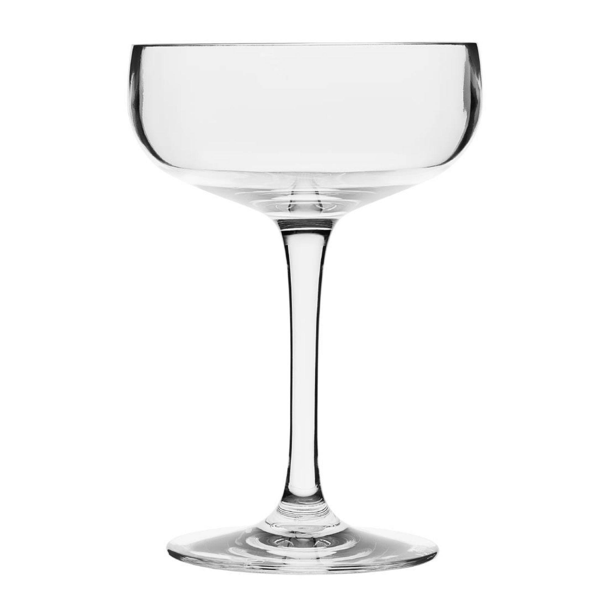 Picture of Olympia Kristallon Polycarbonate Champagne Coupe Glasses 210ml (12 pack) - DM270
