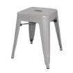 Picture of Bolero Bistro Galvanised Steel Low Stool (4 pack) - DL875
