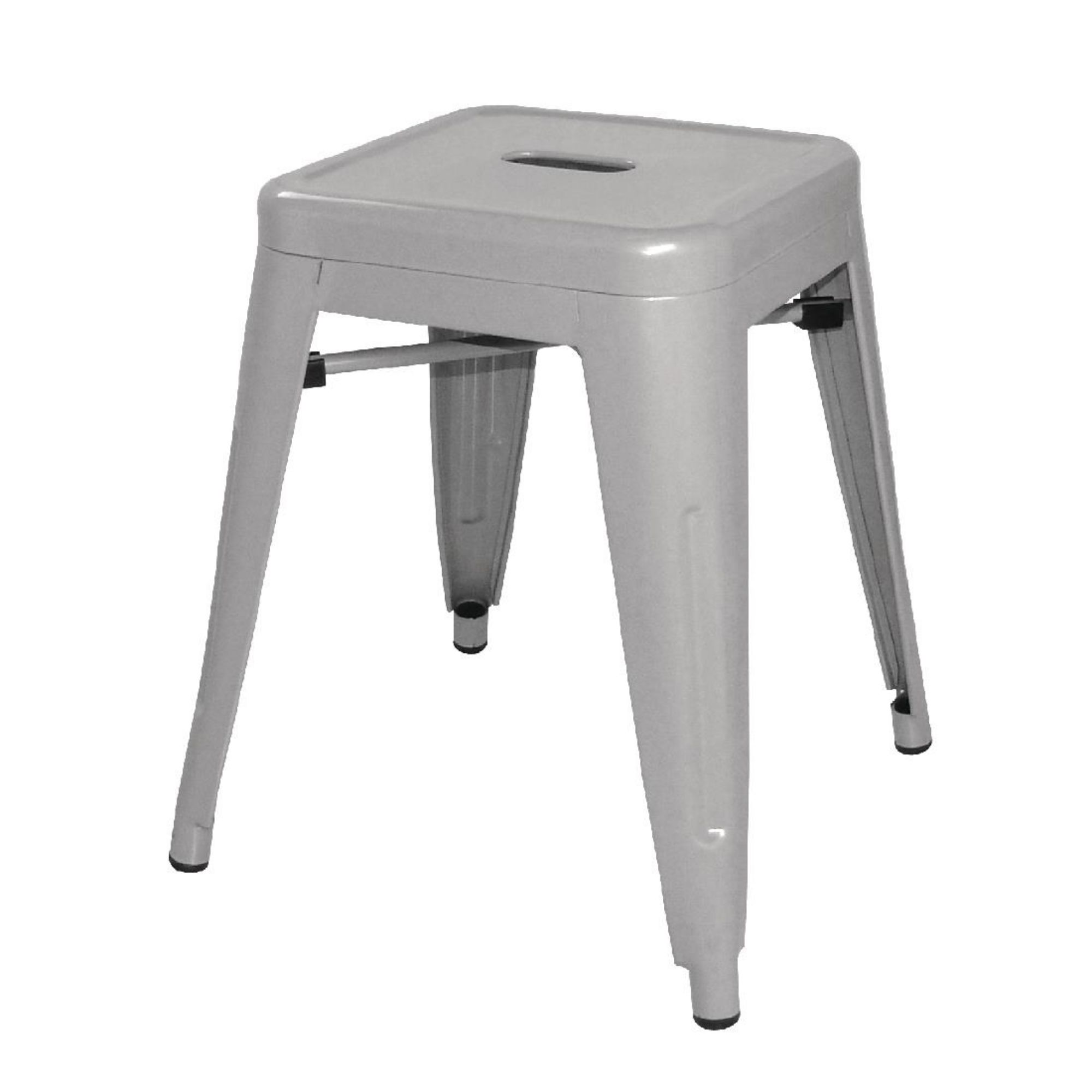 Picture of Bolero Bistro Galvanised Steel Low Stool (4 pack) - DL875