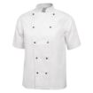 Picture of Whites Chicago Unisex Chef Jacket Short Sleeve White 2XL - DL711-XXL