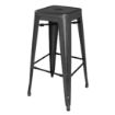 Picture of Bolero Bistro Steel High Stool Black (4 pack) - DL881