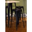 Picture of Bolero Bistro Steel High Stool Black (4 pack) - DL881
