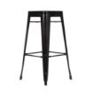 Picture of Bolero Bistro Steel High Stool Black (4 pack) - DL881