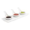 Picture of Olympia Whiteware Miniature Spoon Shape Dipping Bowls 57x 57mm (12 Pack) - DK801