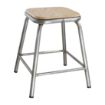 Picture of Bolero Galvanised Steel Low Stools with Wooden Seatpad (4 pack) - DE478
