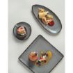 Picture of Olympia Mineral Triangular Cappuccino Saucer Grey Stone 150mm (6 pack) - DF182