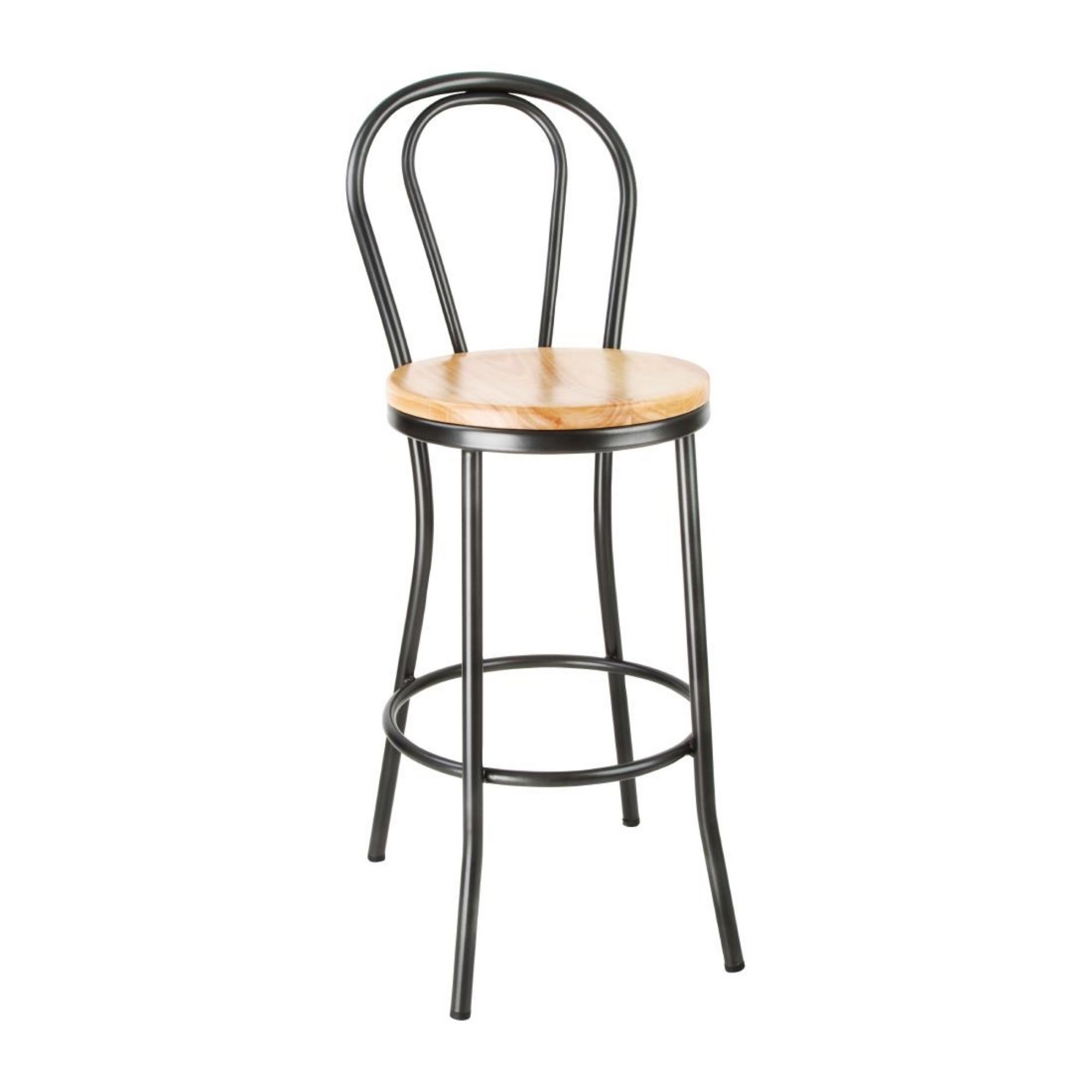 Picture of Bolero Clarisse High Stools Metallic Grey (1 Pack) - DC179