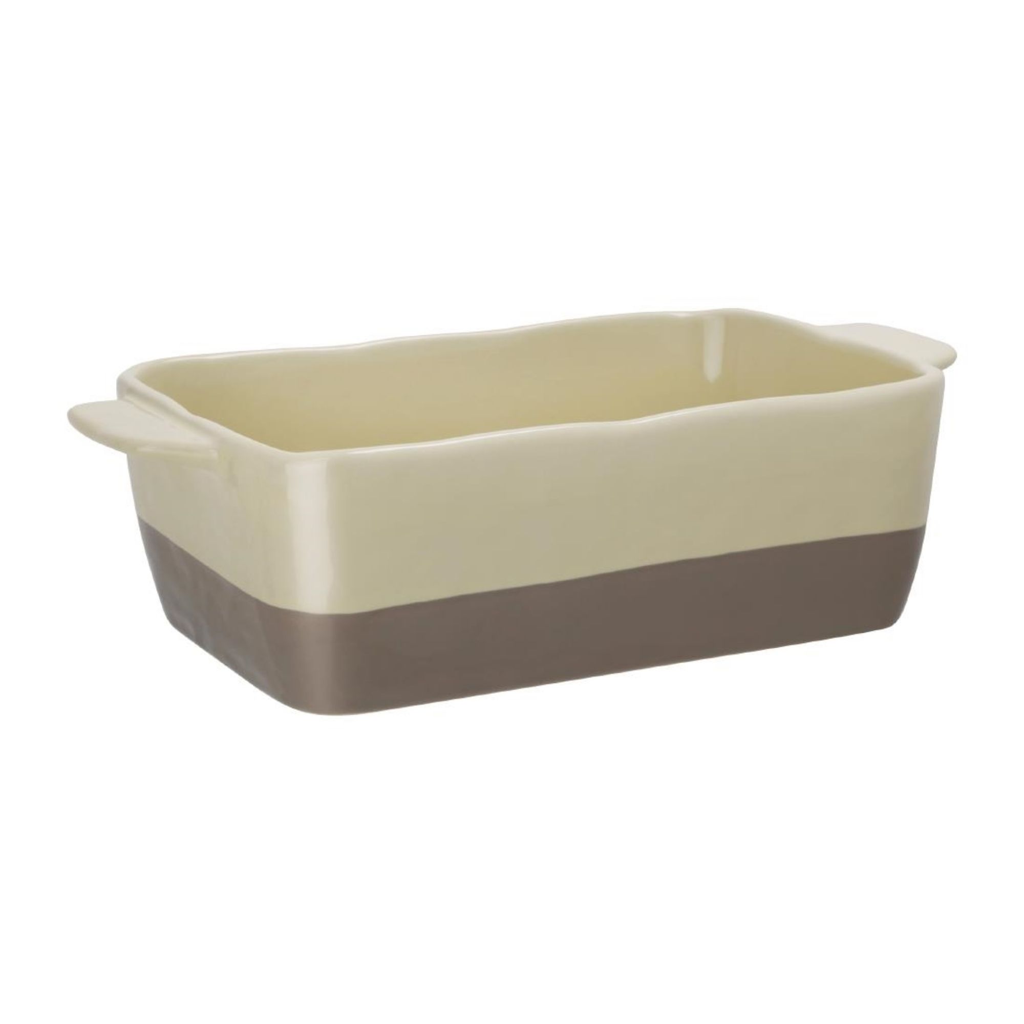 Picture of Olympia Cream And Taupe Ceramic Roasting Dish 2.5Ltr - DB520