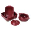 Picture of Olympia Red And Taupe Ceramic Roasting Dish - DB522