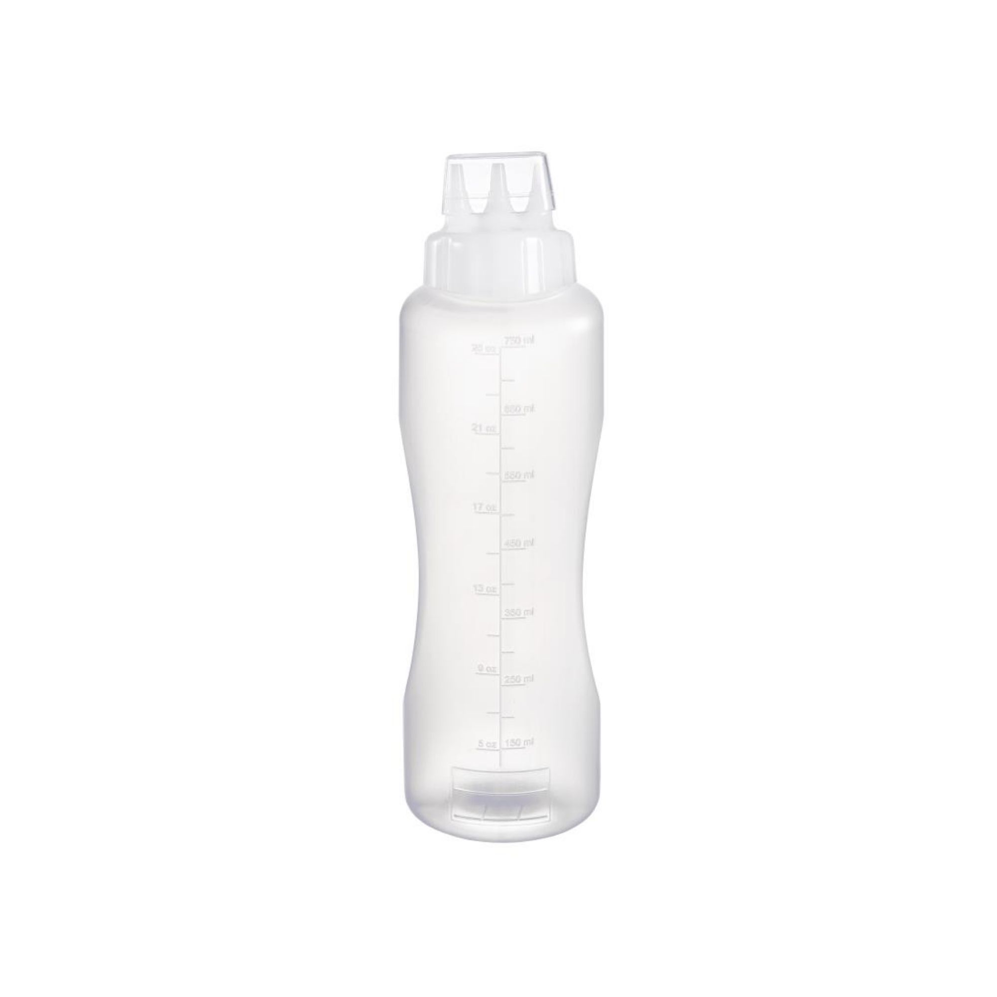 Picture of Araven Squeeze Sauce Bottle 3 Nozzles 75cl White - CZ804