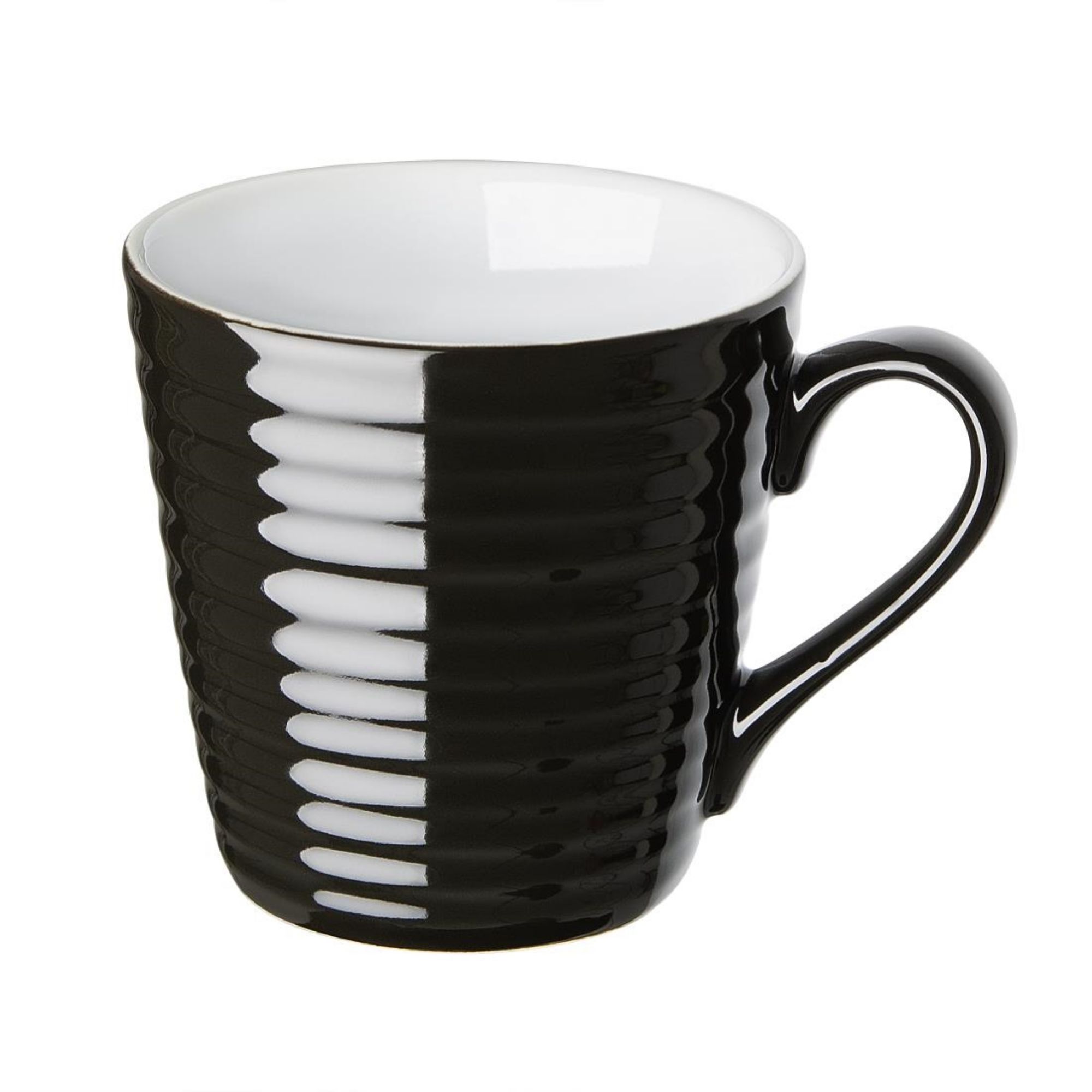 Picture of Olympia Cafe Aroma Mug Black - 340ml (6 pack) - CU959