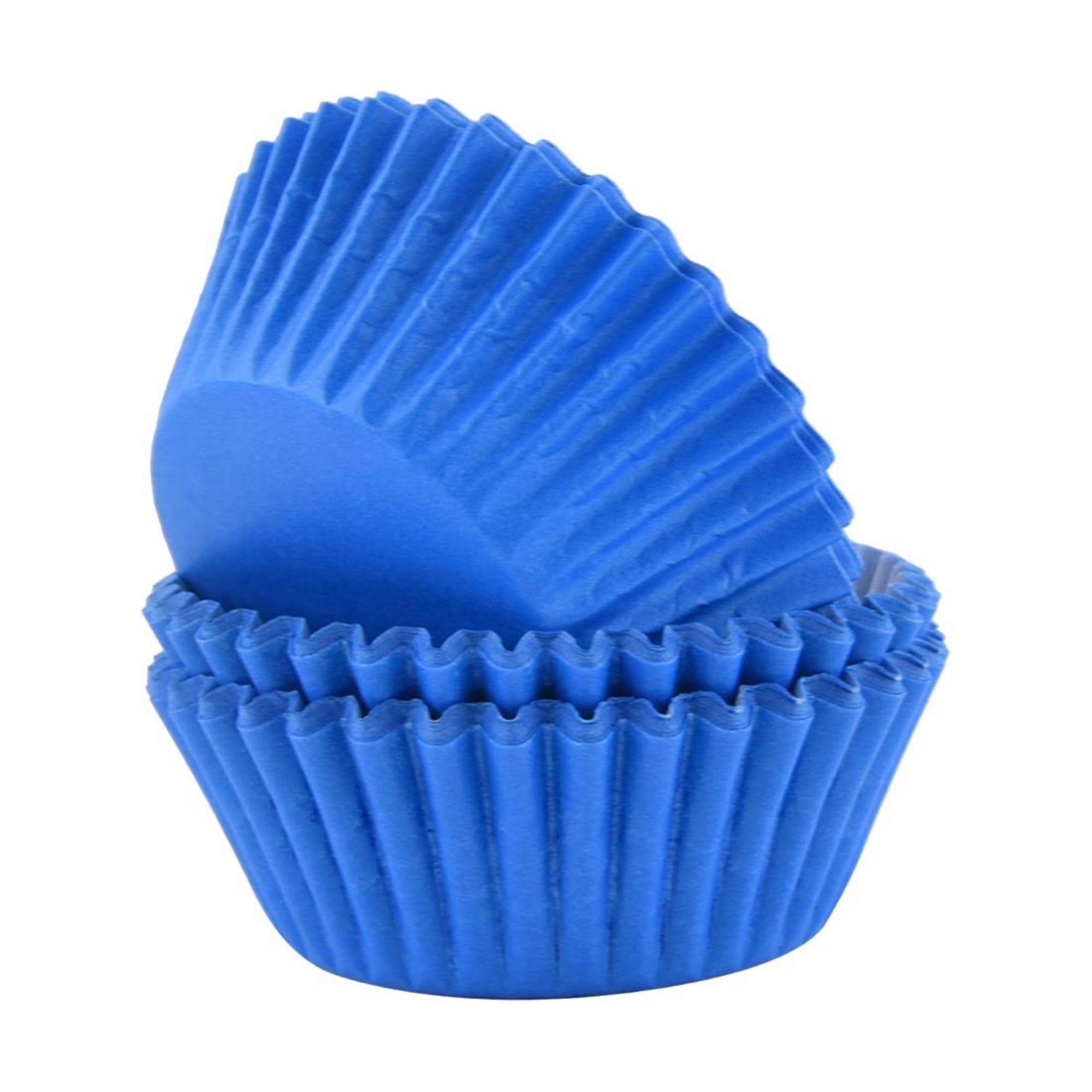 Picture of PME Block Colour Cupcake Cases Blue (60 Pack) - CX141