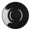 Picture of Olympia Cafe Saucer Black (12 Pack) - CU956