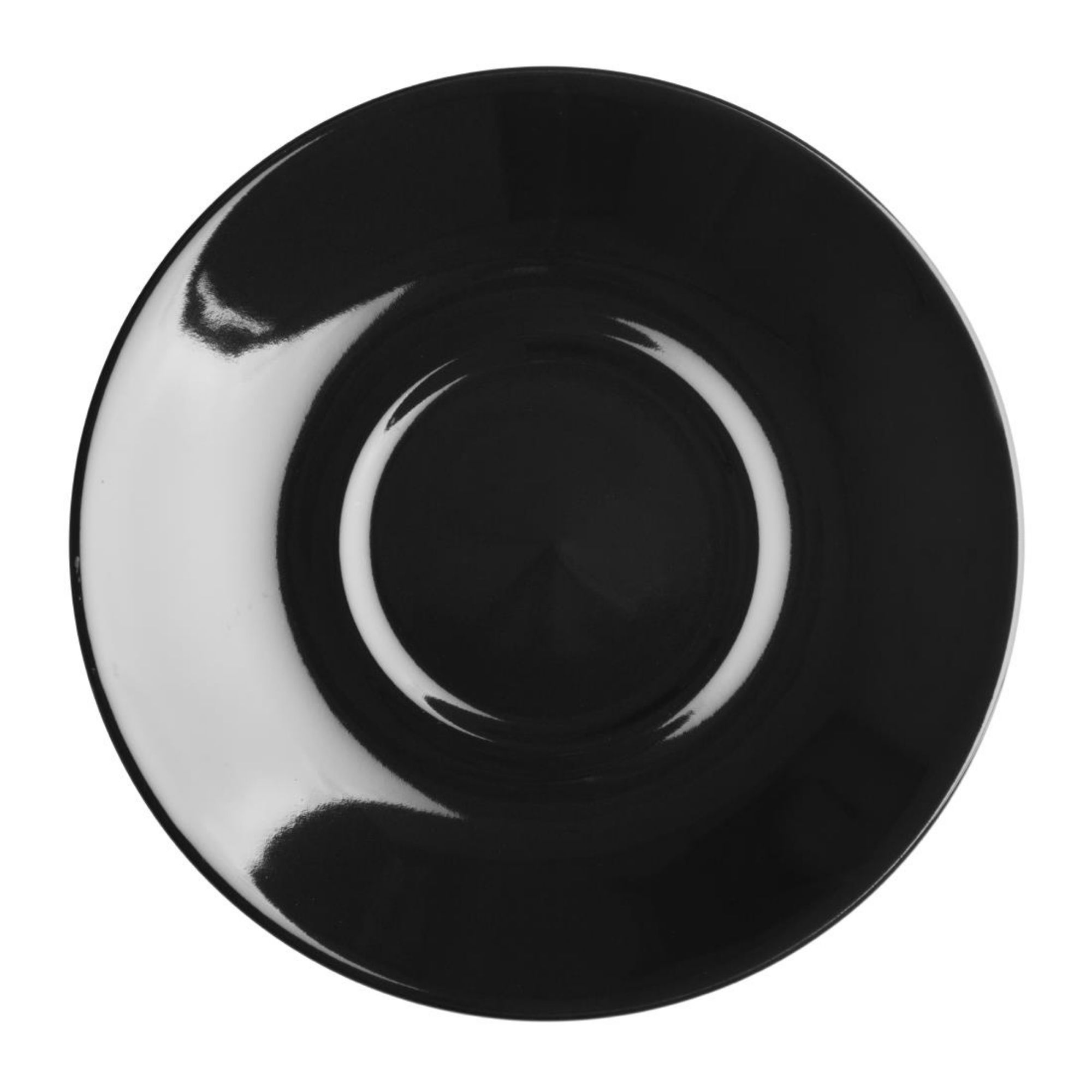 Picture of Olympia Cafe Saucer Black (12 Pack) - CU956