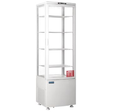 Picture of Polar C-Series Energy Efficient Curved Door Display Fridge White 235Ltr