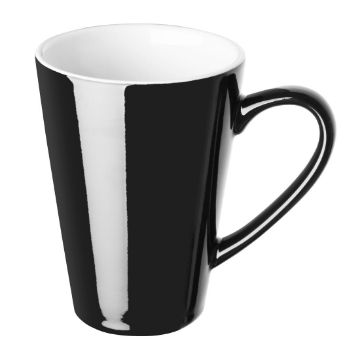Picture of Olympia Cafe Latte Cups Black 340ml (12 pack)