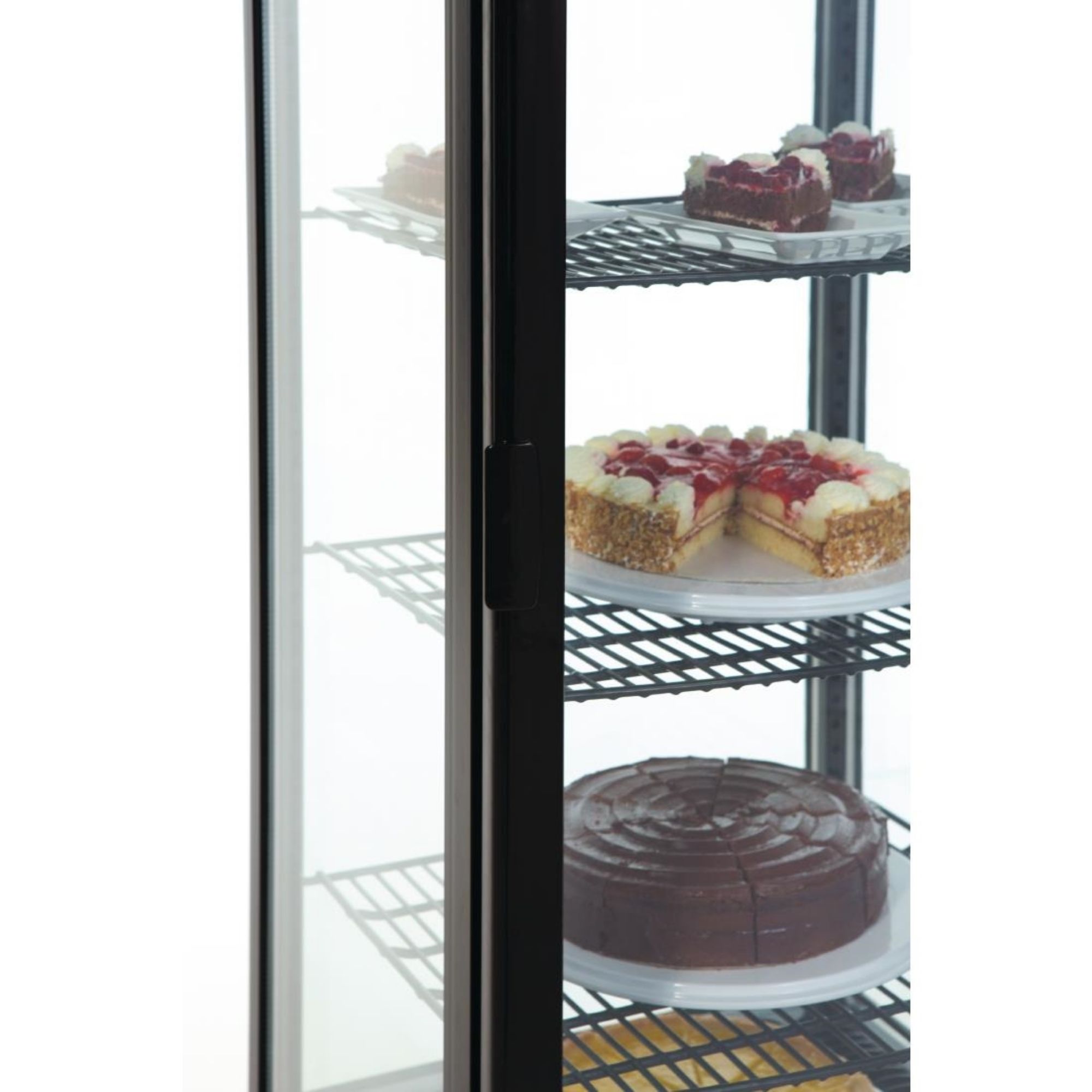 Picture of Polar C-Series Energy Efficient Curved Door Display Fridge Black 235Ltr