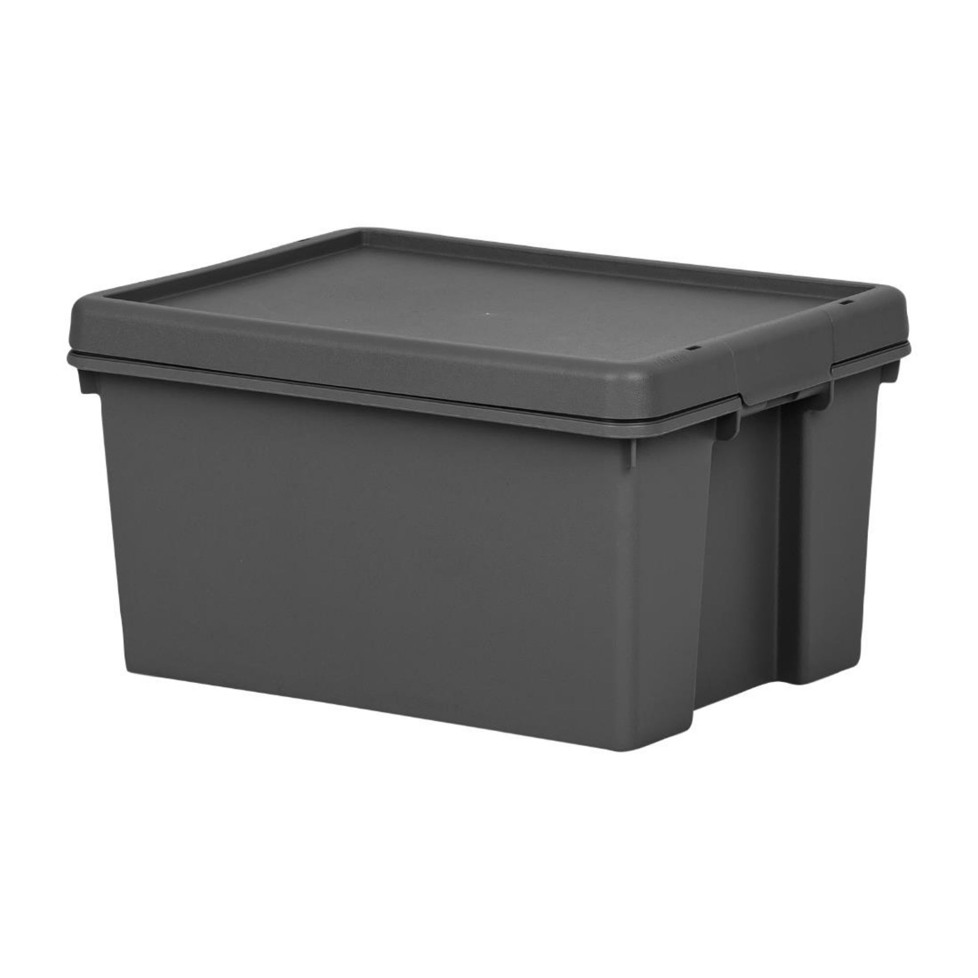 Picture of Wham Bam Recycled Storage Box & Lid Black 16Ltr - CX090