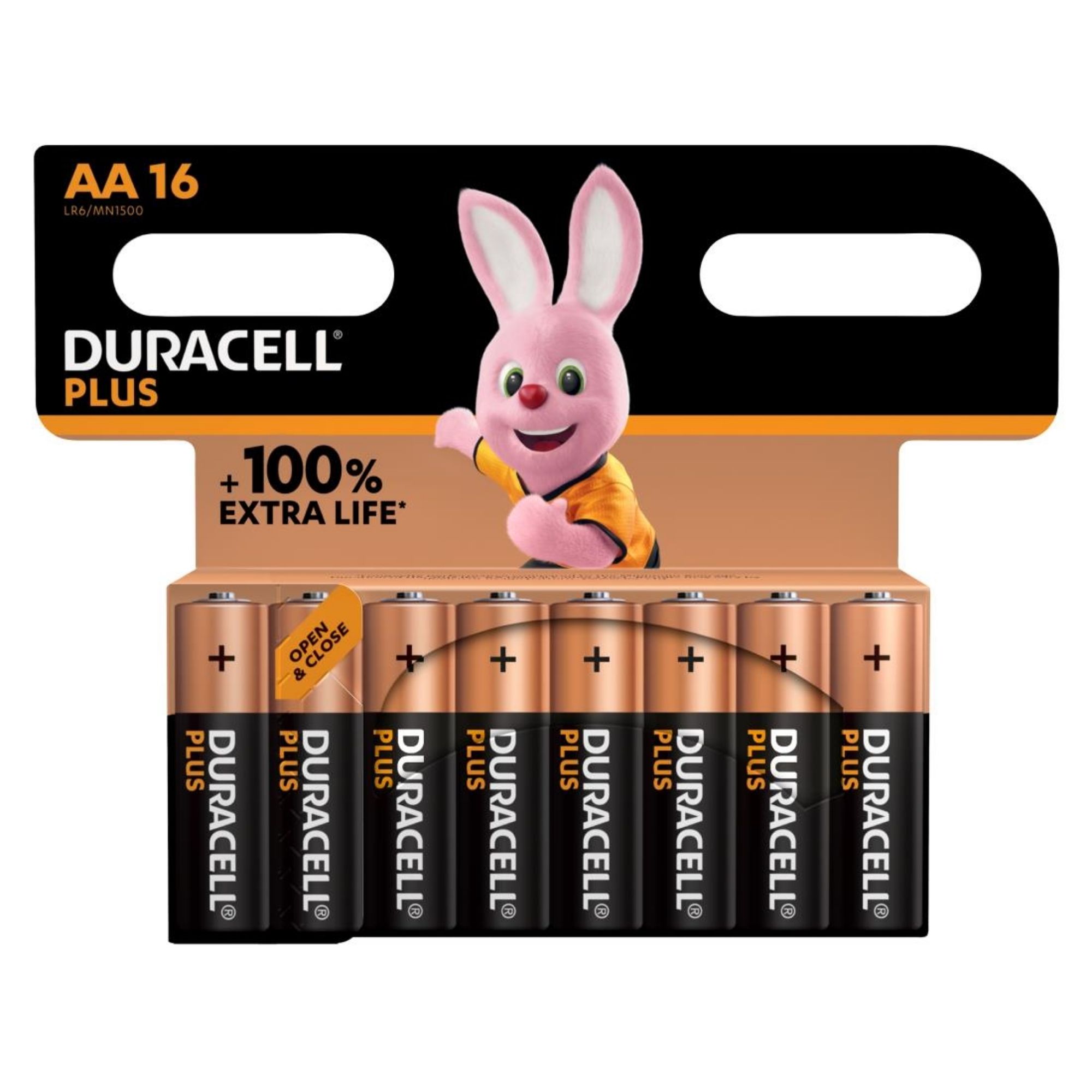 Picture of Duracell Plus AA 1.5V Battery  (16 pack) - CU756