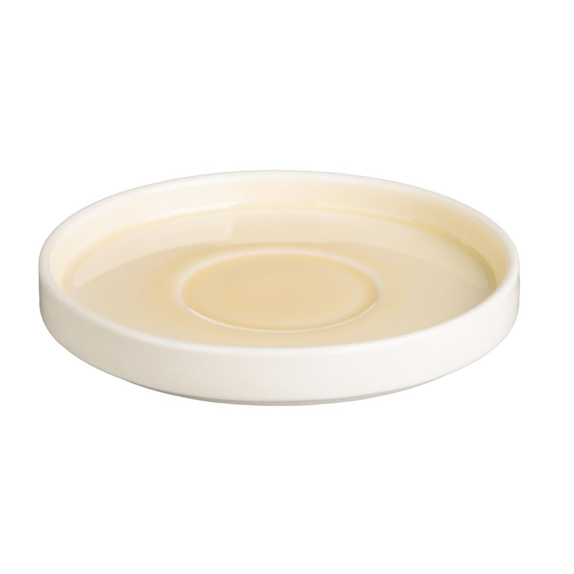 Picture of Olympia Fondant Saucers Lemon 155mm (6 pack) - CU427