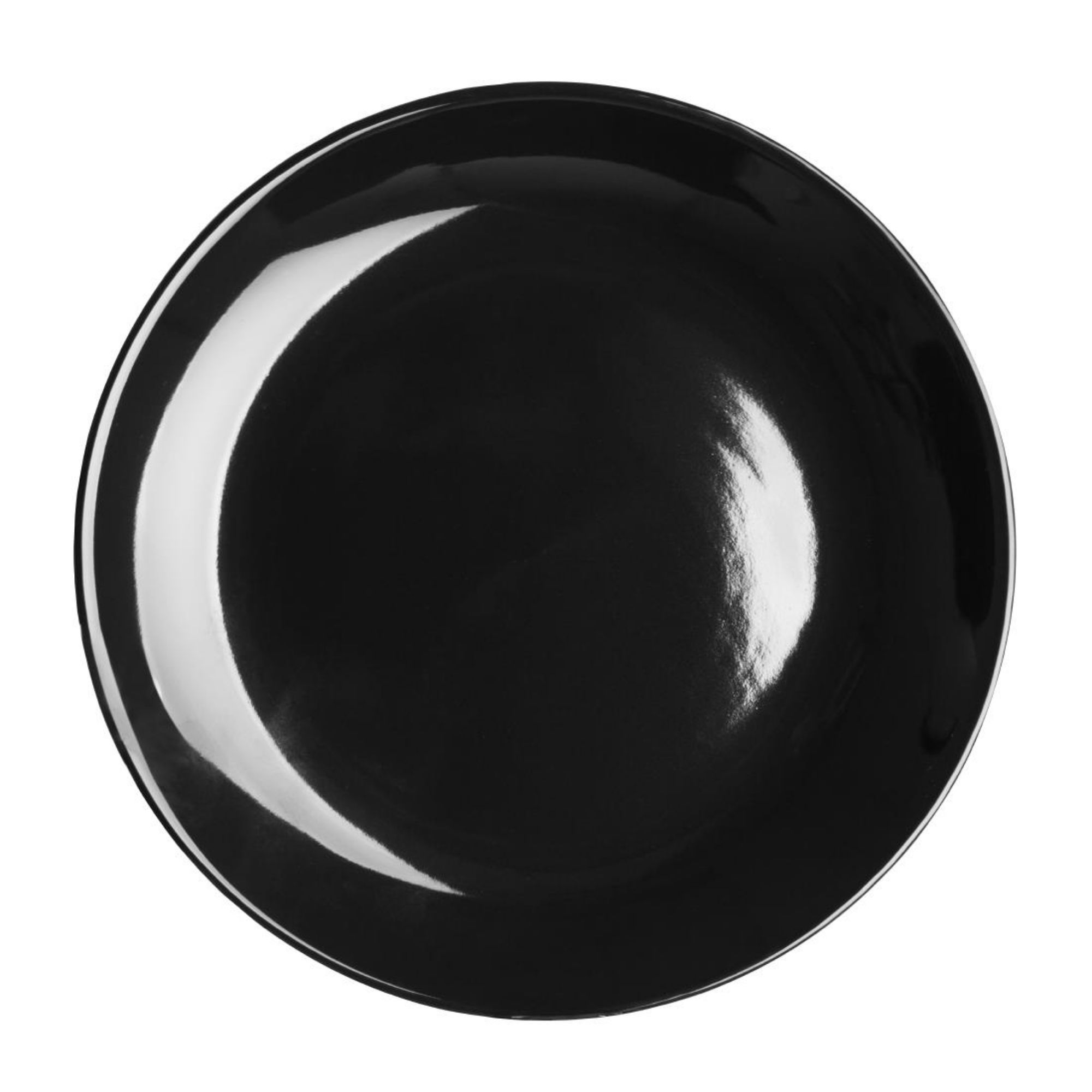 Picture of Olympia Cafe Coupe Plate Black - 200mm 8" (12 Pack) - CU950