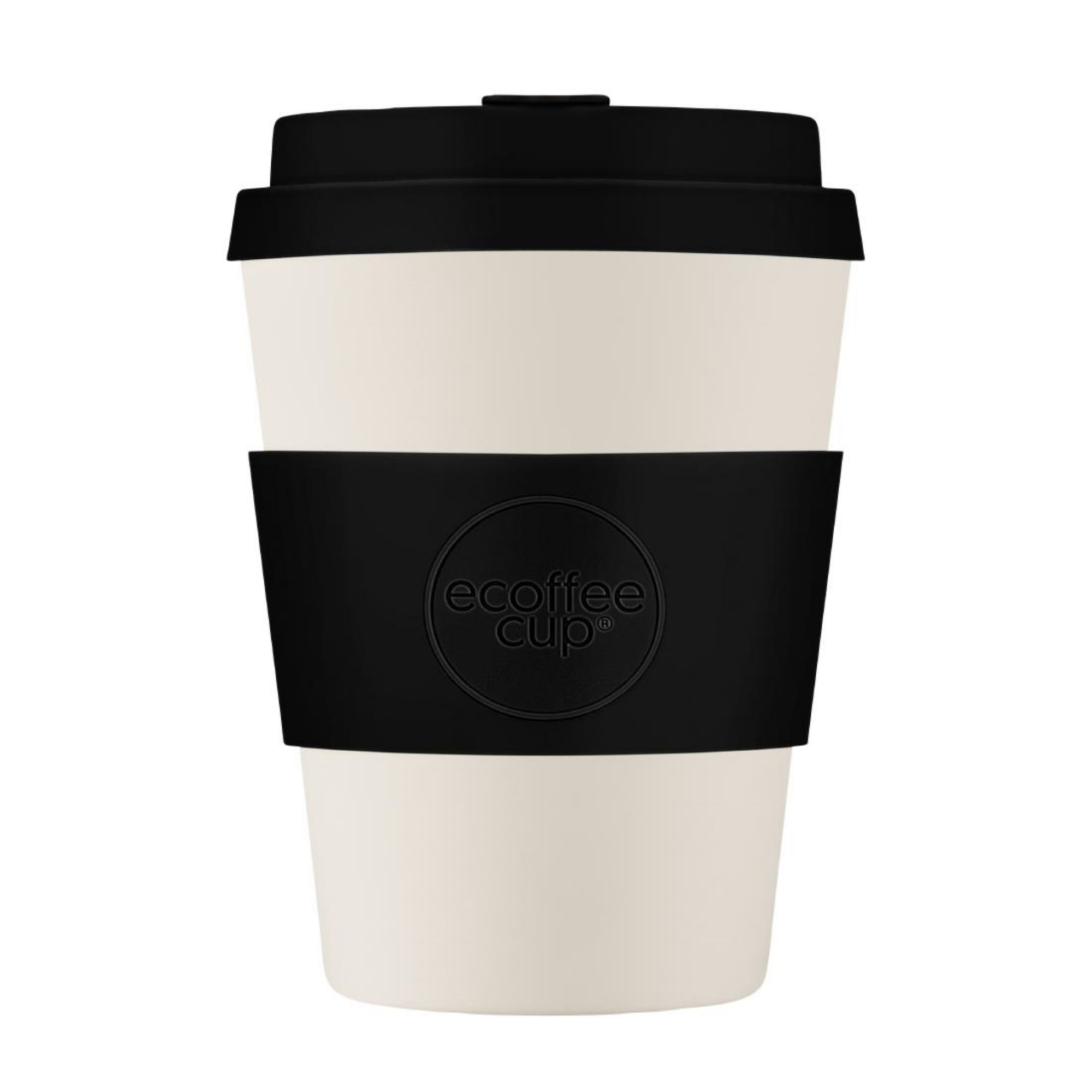 Picture of ecoffee cup Reusable Coffee Cup Black Nature Black/White 12oz - CU491