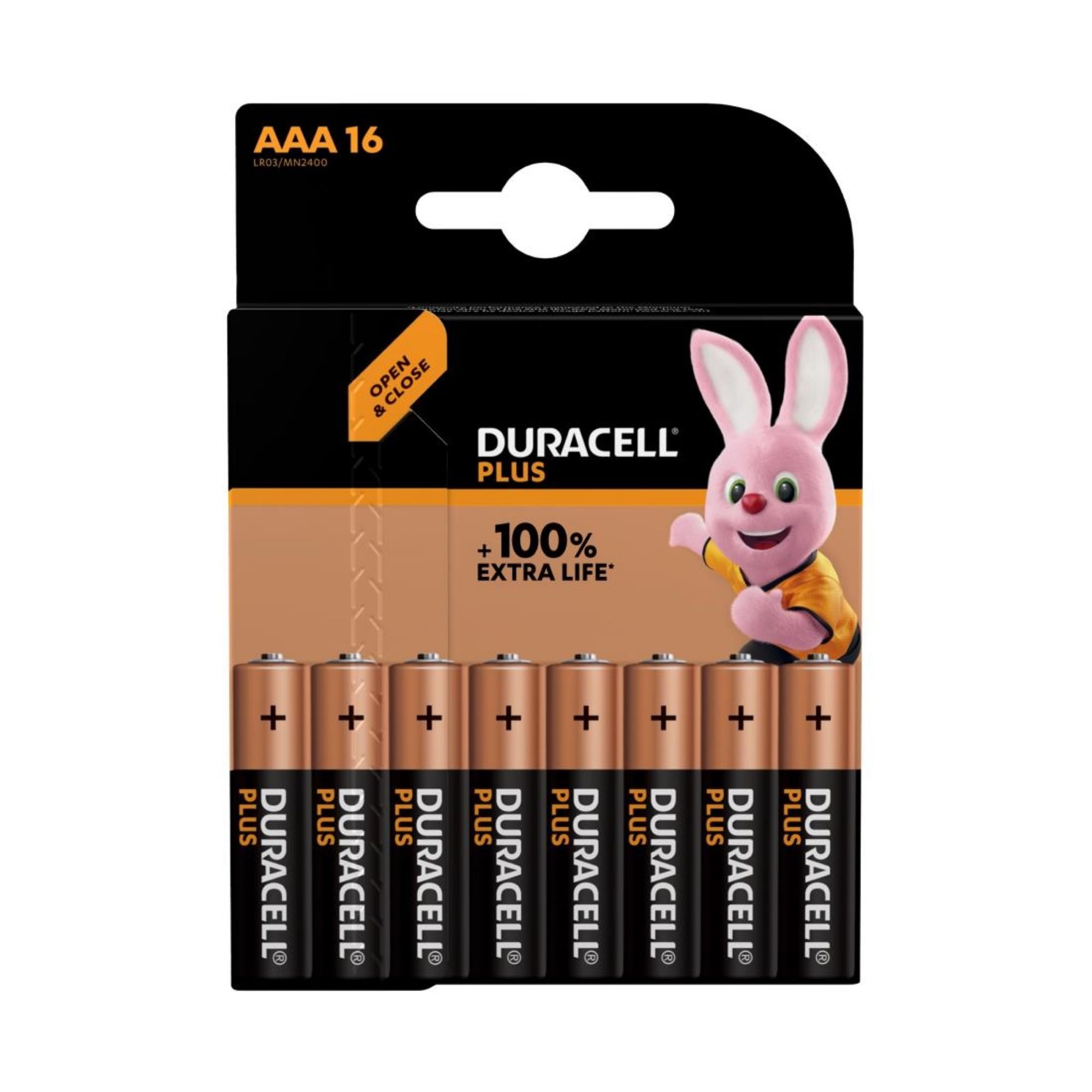 Picture of Duracell Plus AAA 1.5V Battery  (16 pack) - CU755