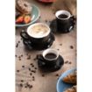 Picture of Olympia Cafe Flat White Cup Black - 170ml (12 Pack) - CU961