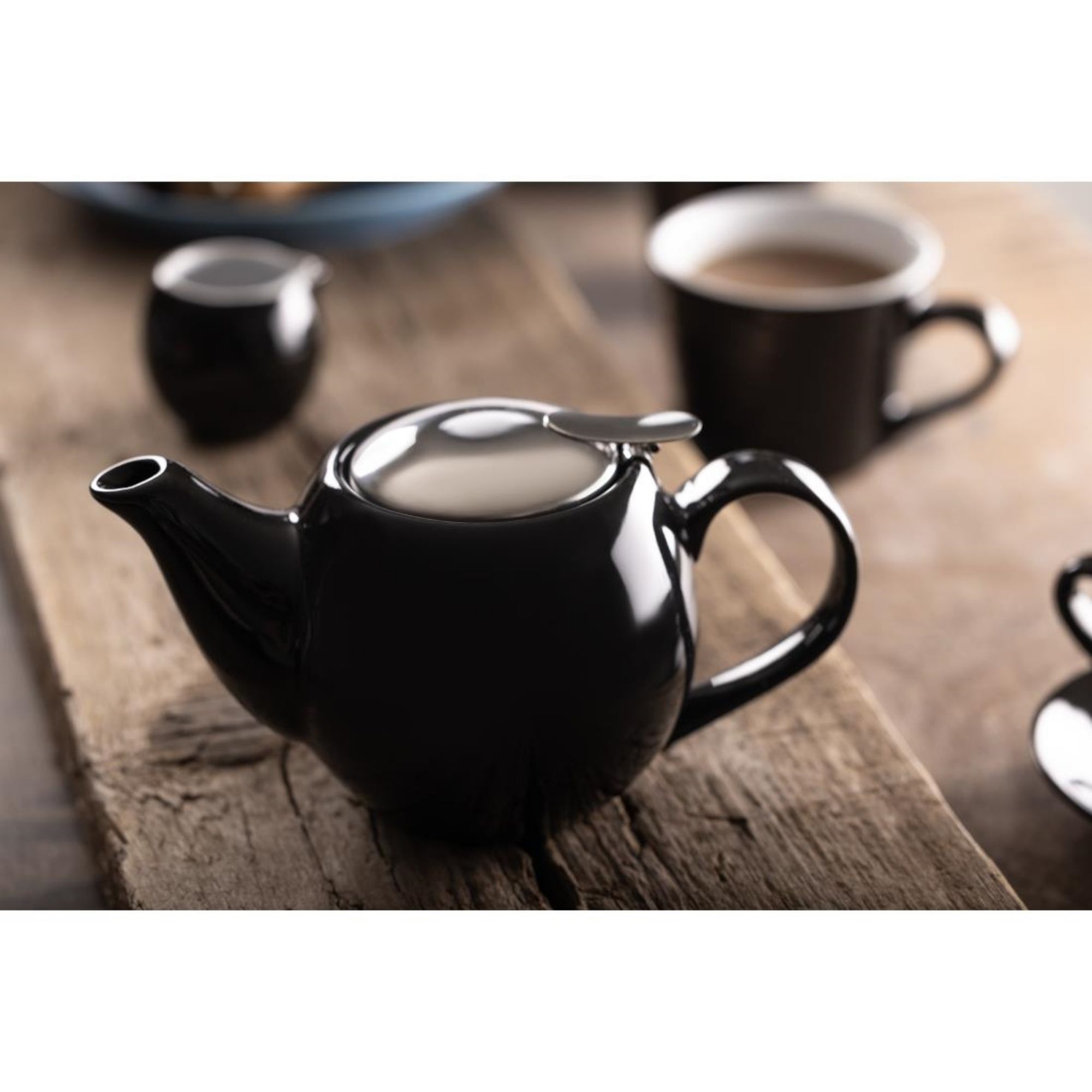Picture of Olympia Cafe Aroma Mug Black - 230ml (6 pack)