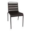 Picture of Bolero Amalfi Slatted Steel Side Chairs Black (4 pack) - CS728
