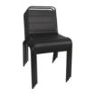 Picture of Bolero Amalfi Slatted Steel Side Chairs Black (4 pack) - CS728