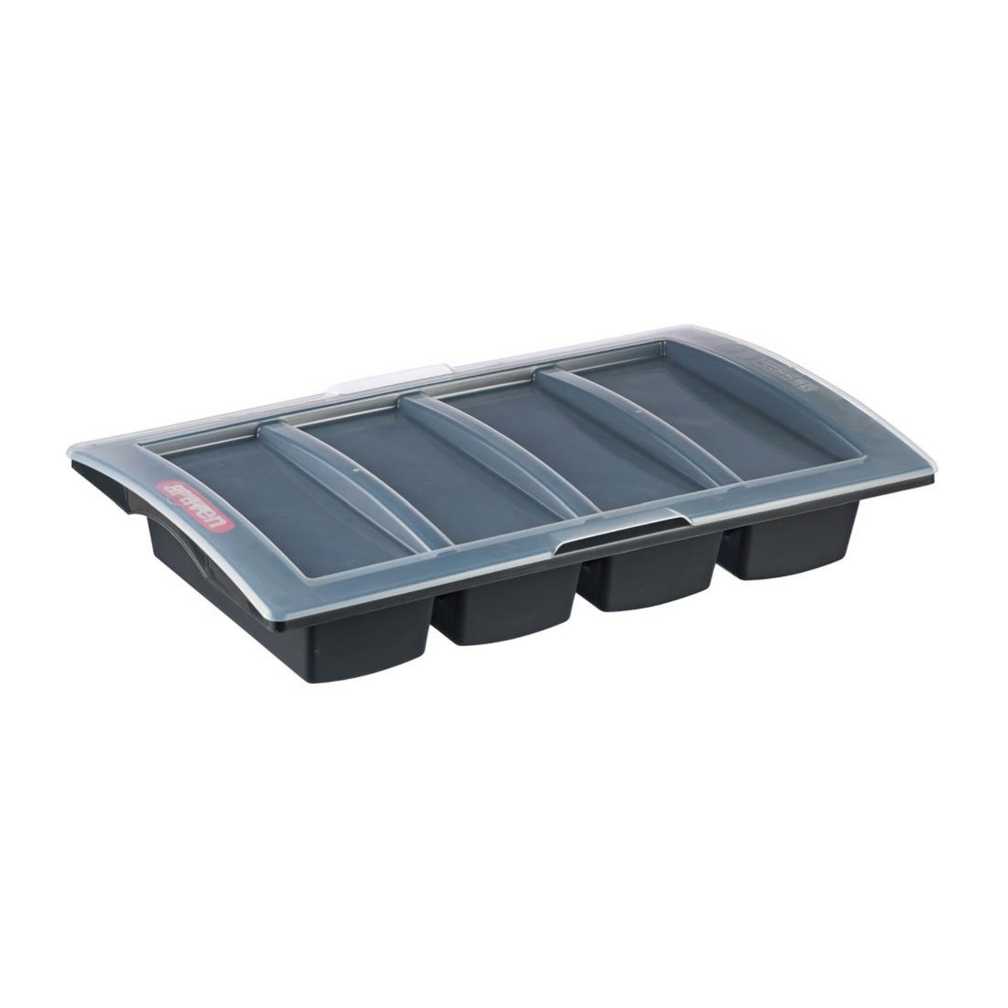 Picture of Araven Dark Grey Cutlery Tray with Lid - CH934