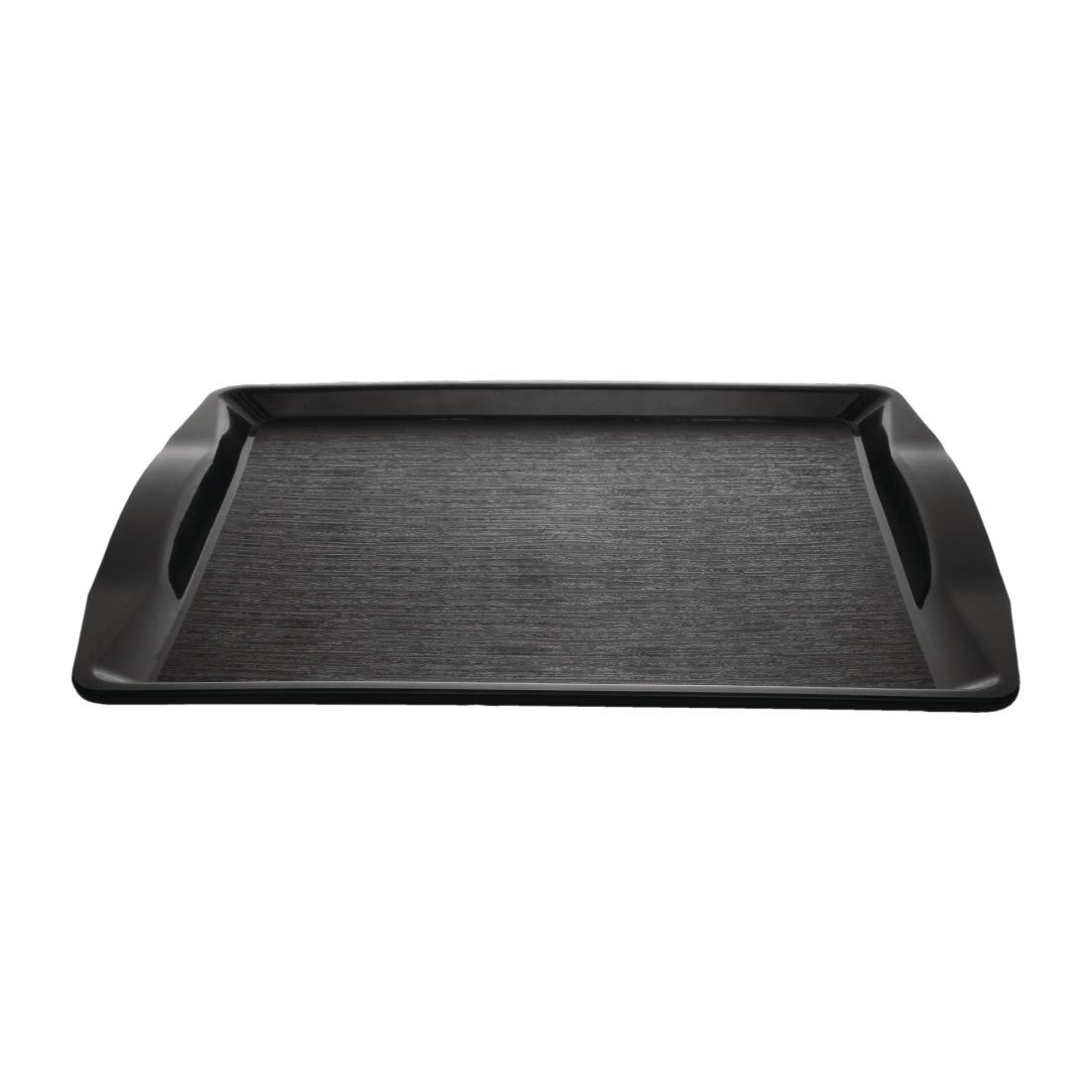 Picture of Olympia Kristallon Polypropylene Handled Fast Food Tray Black 420mm - CM940