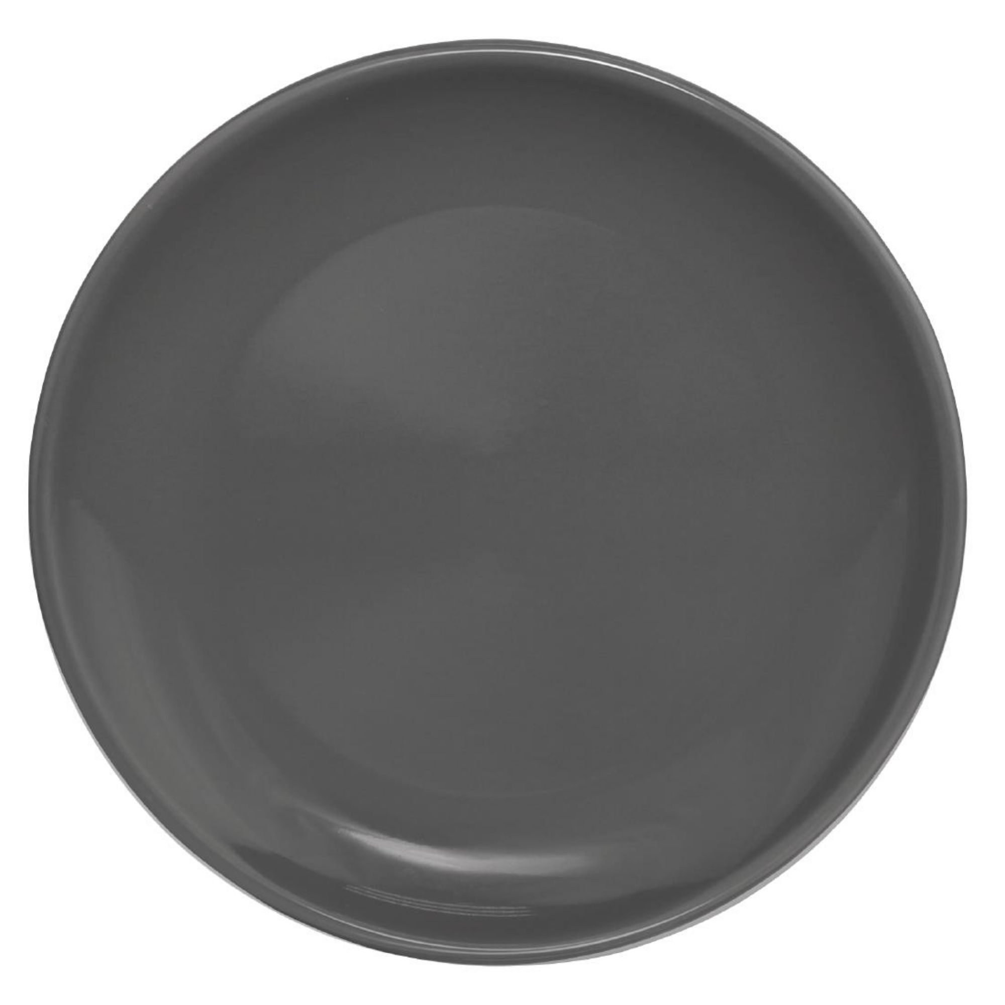 Picture of Olympia Cafe Coupe Plate Charcoal - 205mm 8" (Box 12) - CG354