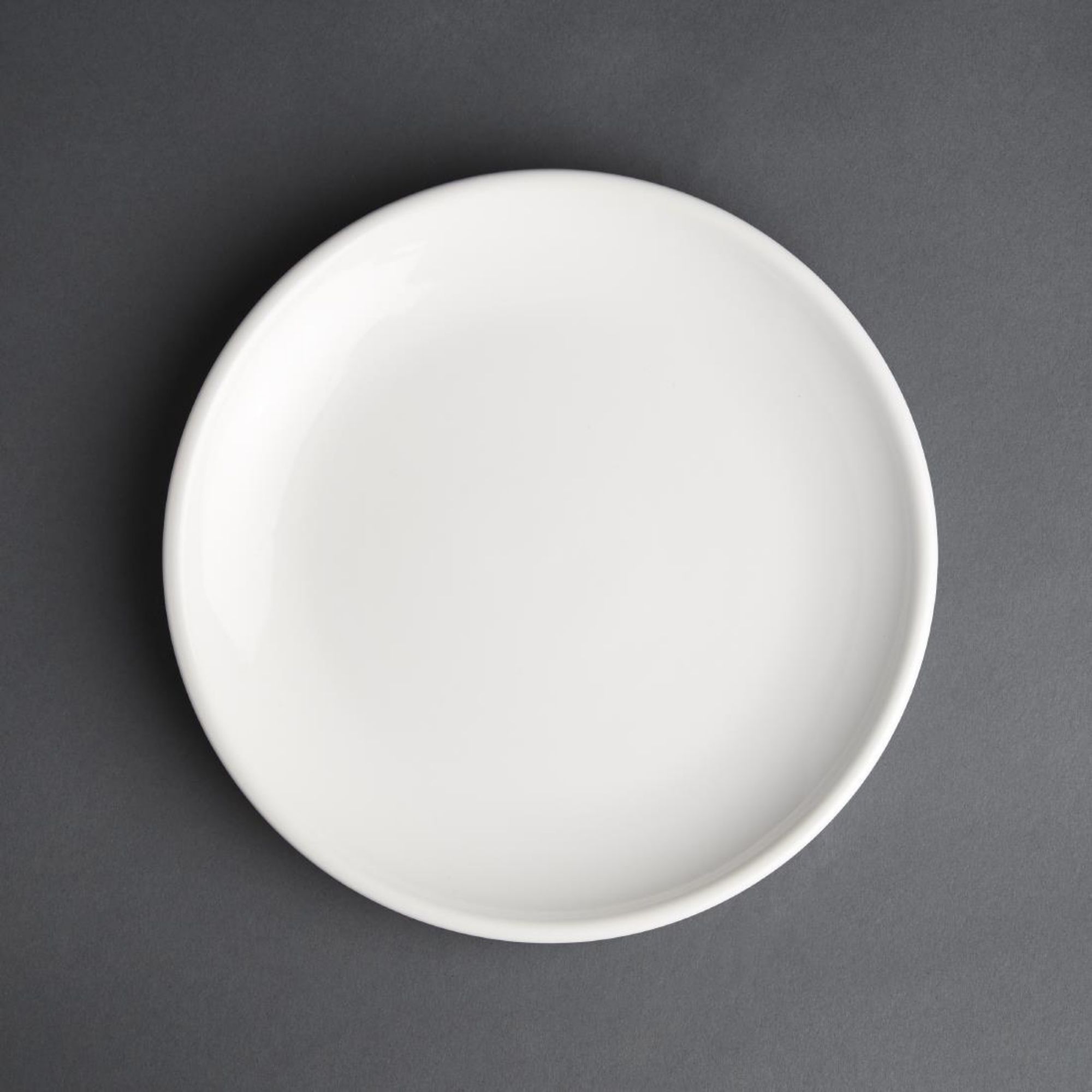Picture of Olympia Cafe Coupe Plates White 205mm 8" (12 Pack) - CG353