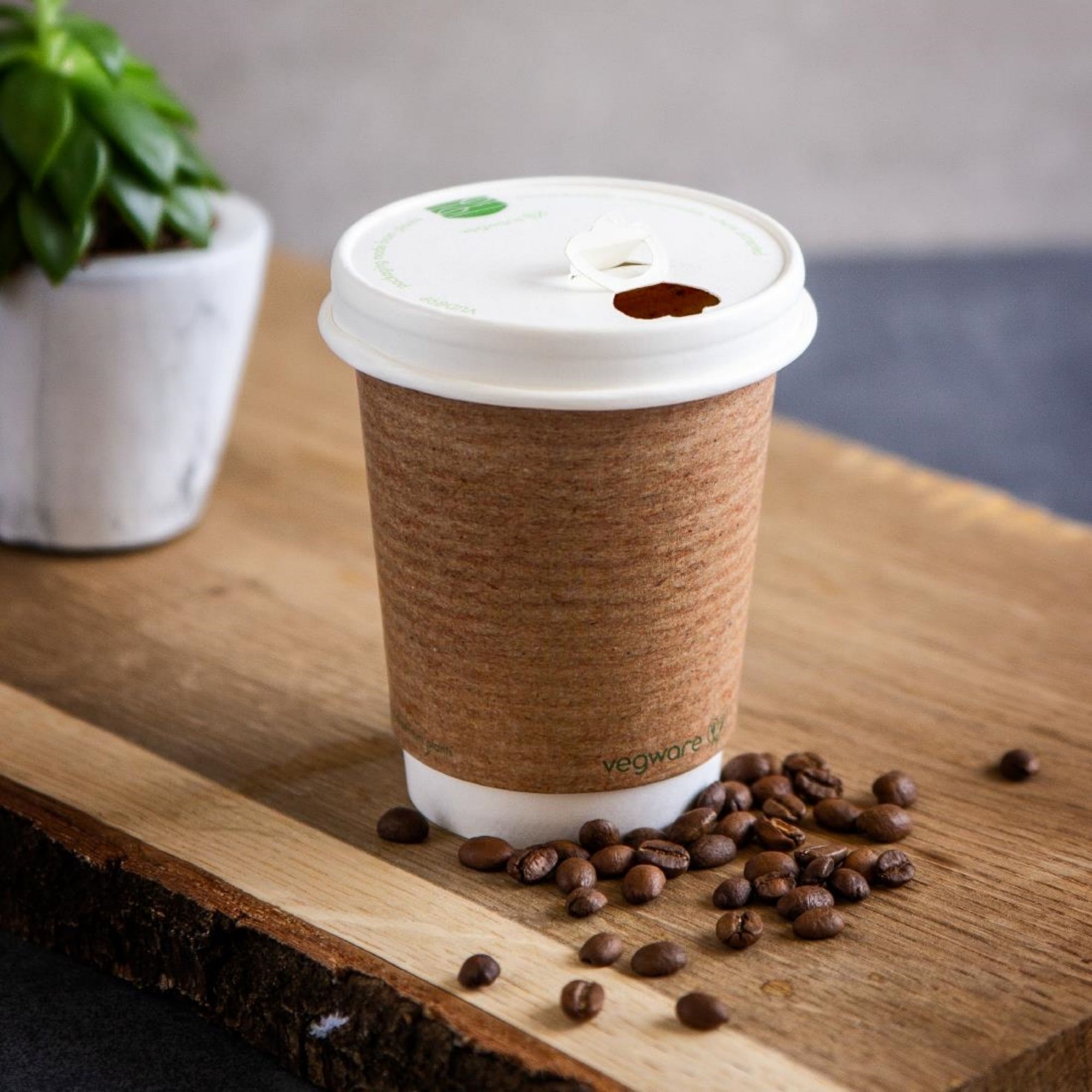 Picture of Vegware Compostable 89-Series Paper Hot Cup Lid (1000 pack)
