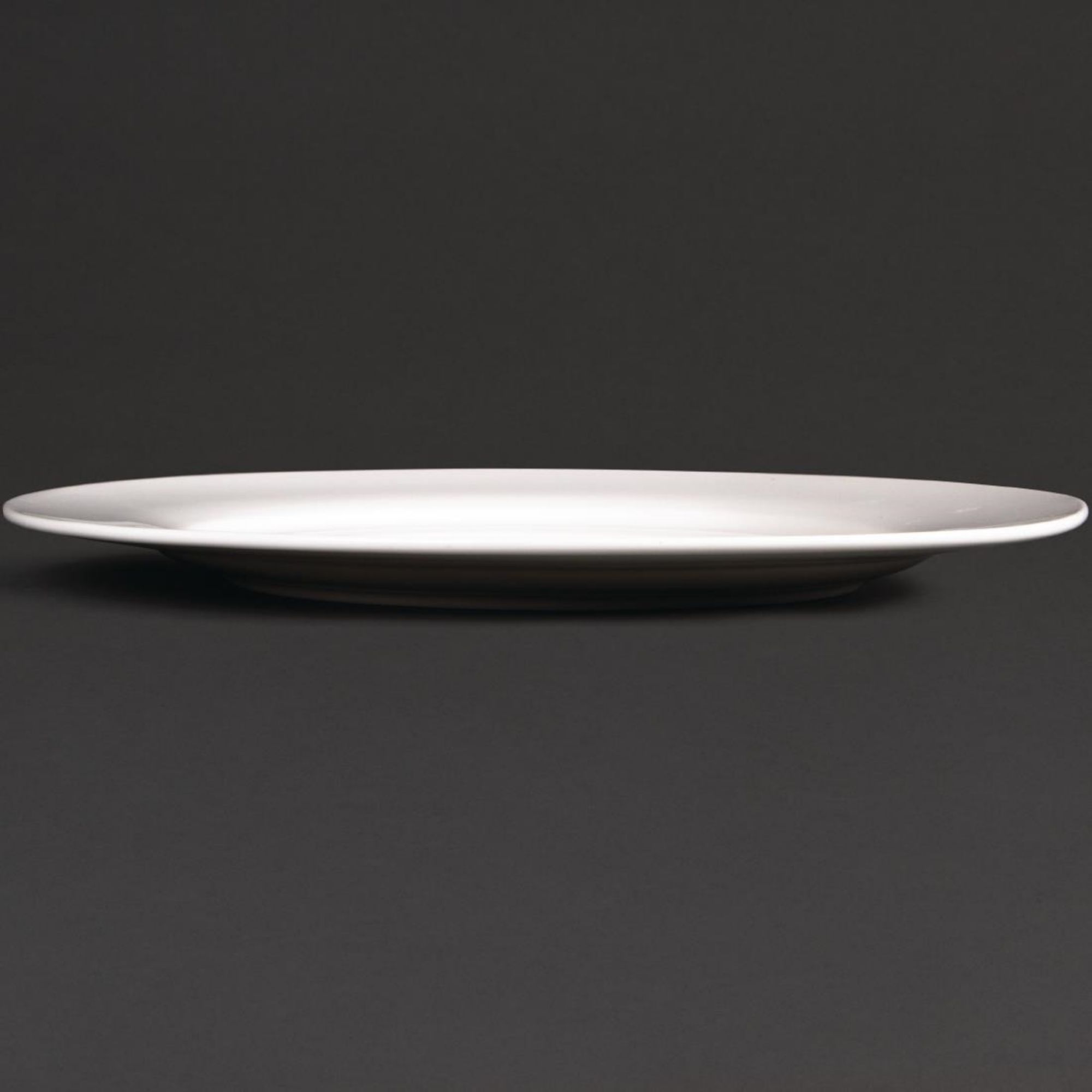 Picture of Olympia Lumina Wide Rim Round Plates White 270mm (4 pack)