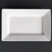 Picture of Olympia Lumina Wide Rim Rectangular Plates White 200x 130mm (6 pack) - CD629