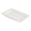 Picture of Olympia Lumina Wide Rim Rectangular Plates White 200x 130mm (6 pack) - CD629