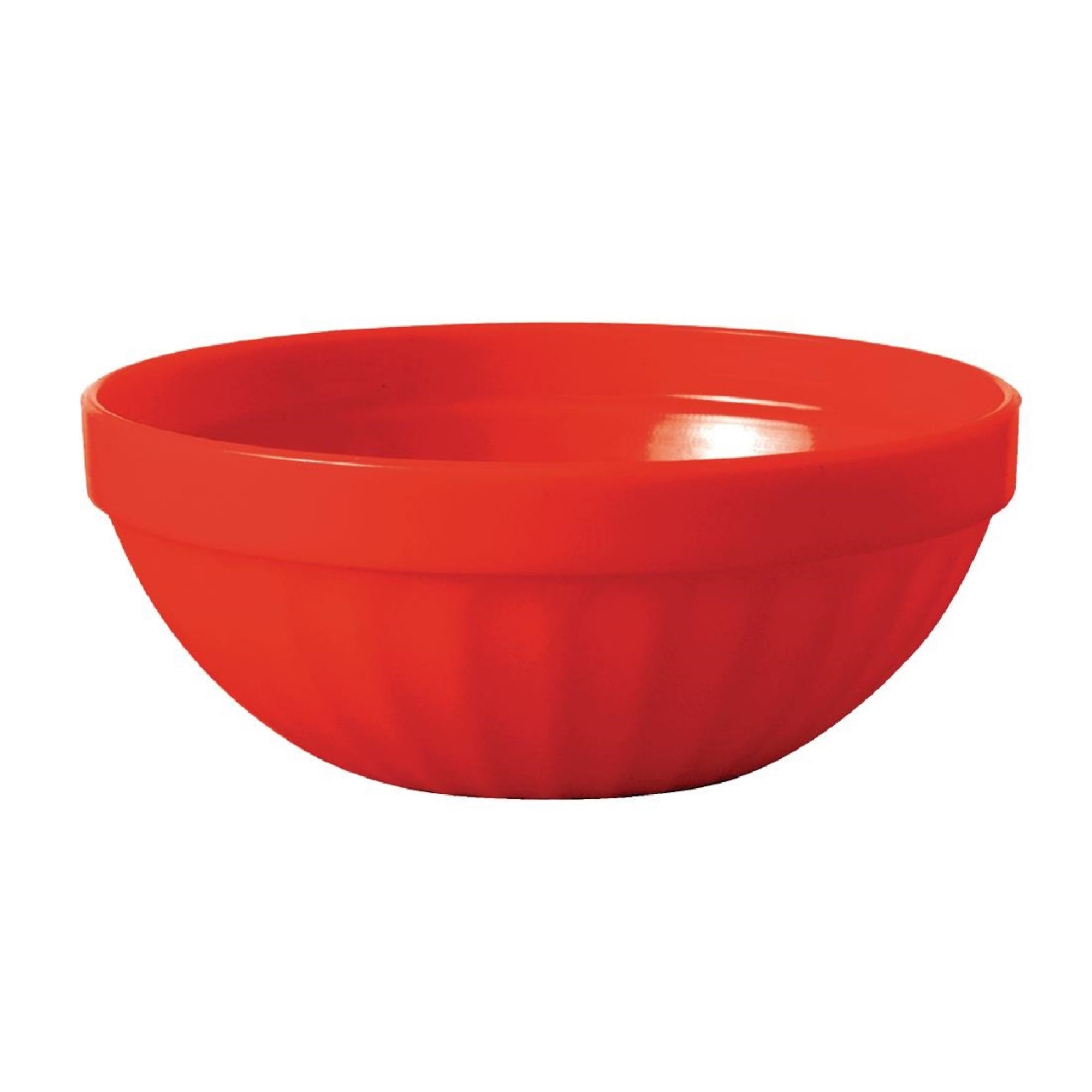Picture of Olympia Kristallon Polypropylene Bowls Red 103mm (12 pack) - CE277