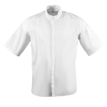 Picture of Southside Band Collar Chef Jacket White S